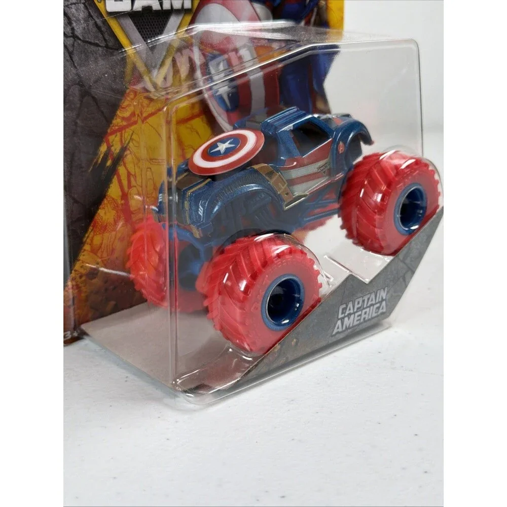 2025 Spin Master Monster Jam Series 5 Set Marvel Comics Thanos War Machine & Cap